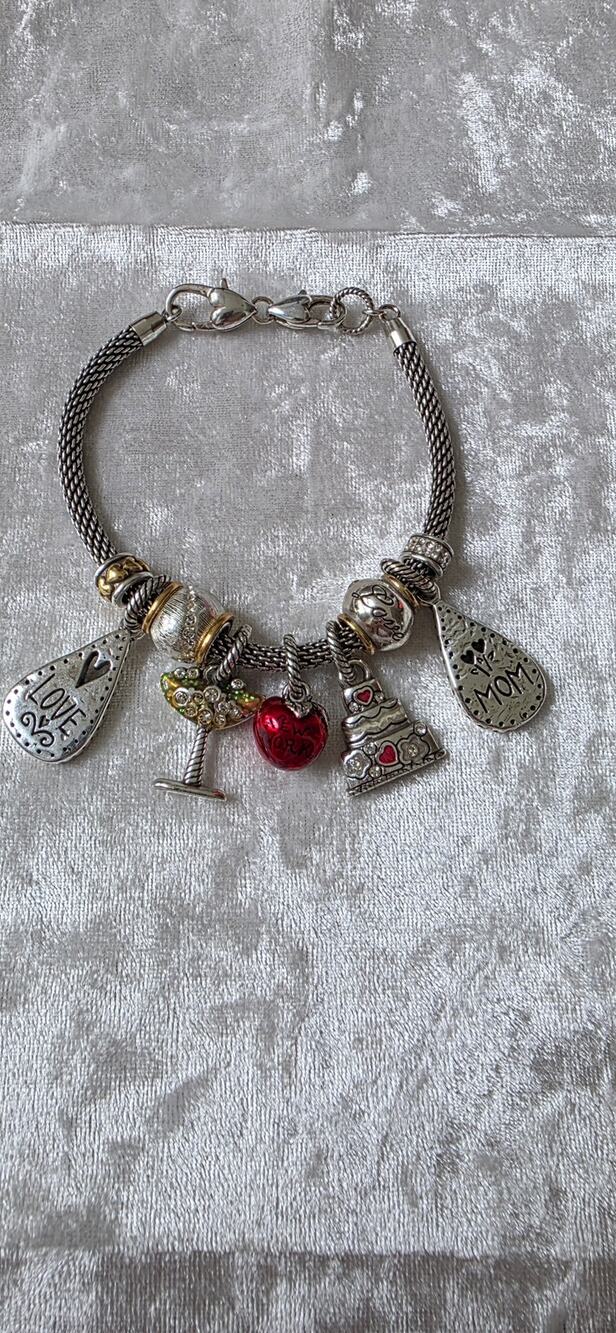 Brighton Beverly Glam Coquette Girl Charm Bracelet